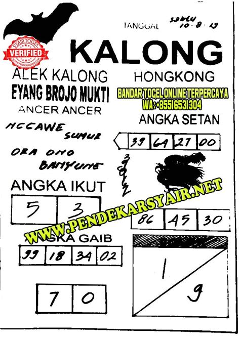 Syair kalong hk hari ini. Slot yang bagus hari ini. Togel hari ekor jalur.