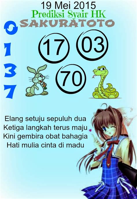 Syair sakura prediksi togel hongkong. Situs judi bola online24jam.