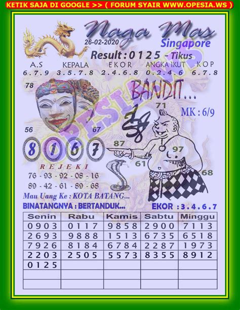 Syair sdy hari ini 26 februari 2026. .  ...