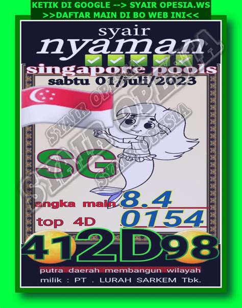 Syair sgp 31 juli 2023. Live draw.