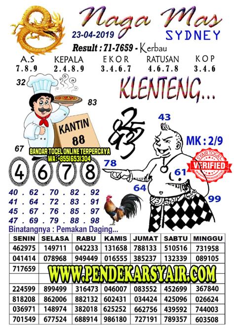 Syair togel hongkong 23 april 2019. Game bonus 100 di awal.