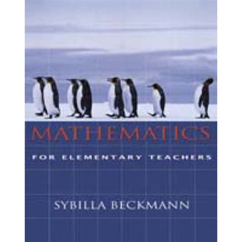 Sybilla Elementary Mathematics Teachers Beckmann For Answers