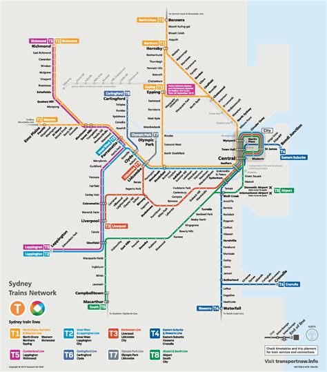 Sydney Central Station to Woy Woy Rail Timetable - Train O