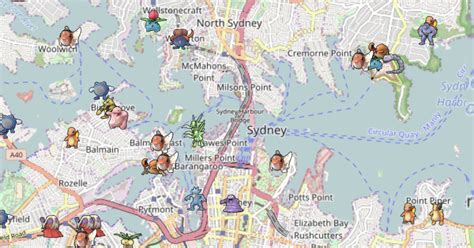 Sydney pokemap. .  ...