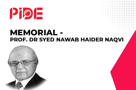 Syed Nawab Haider Naqvi – PIDE