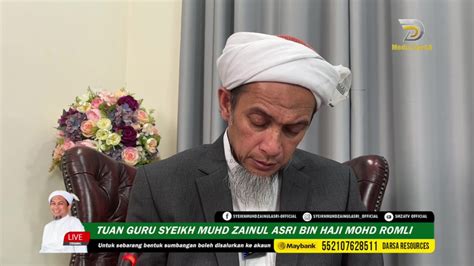 Syeikh Muhd Zainul Asri Mohd Romli - Live Facebook