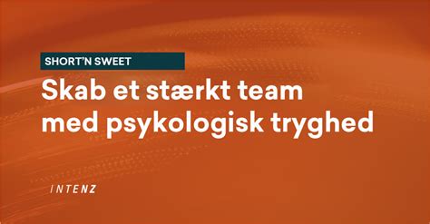 Sygeplejerske søges til et team med høj psykologisk tryghed og en ...