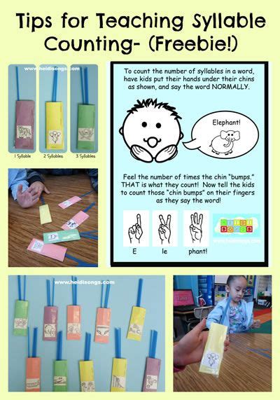 Syllable Pockets Freebie, and Tips for Teaching Syllable Counting