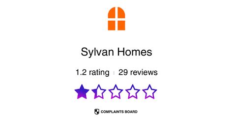 16 Sylvan Homes reviews first appeared on Complaints Board on Feb 2, 2023. The latest review Don't set yourself up was posted on Sep 22, 2023. The latest complaint Wish I could give 0 stars was resolved on Mar 05, 2023. Sylvan Homes has an average consumer rating of 5 stars from 16 reviews. Sylvan Homes has resolved 16 complaints.. 