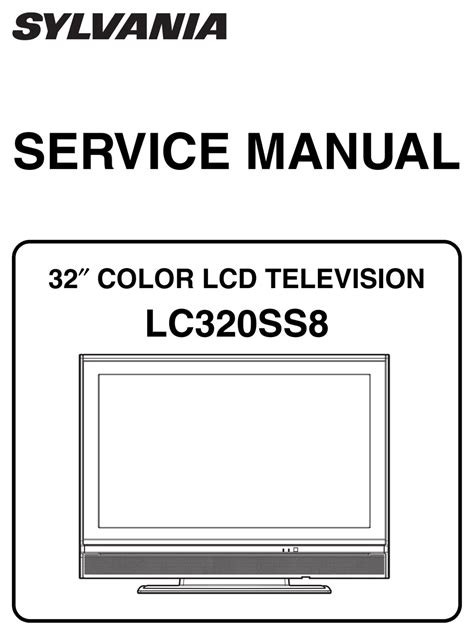 Sylvania lc320ss8 lcd tv service manual. - Ebbing gammon general chemistry solutions manual.