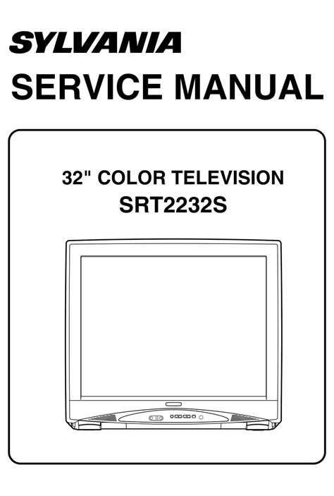 Sylvania srt2232s color television repair manual. - Sedona official guide to red rock country.