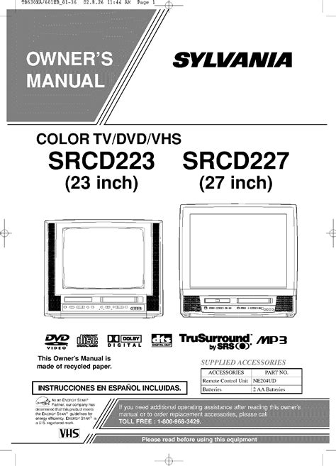 Sylvania tv vcr dvd combo manual. - Manual de la máquina de coser viking 980.