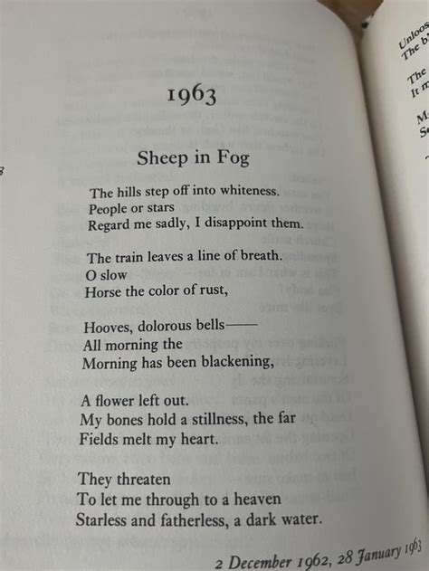 Sylvia Plath: Poems Summary and Analysis of "Sheep in Fog"