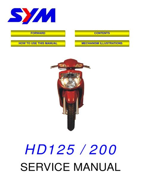 Sym hd125 200 manuale del negozio. - Manual de mantenimiento del vaporizador nikki.