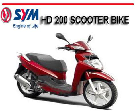 Sym hd200 hd 200 scooter bike workshop repair service manual. - Rca home theater system rt2760 manual.