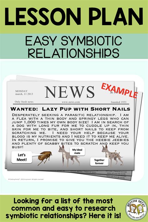 Symbiotic Relationship Lesson Plan