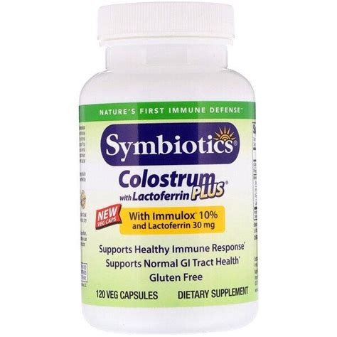 Symbiotics - Colostrum Plus With Lactoferrin 120 Capsules 68199