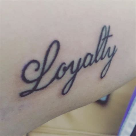 Loyalty design is one of the preliminary tattoo design