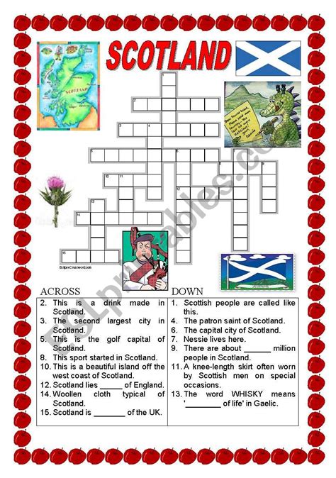Symbol of scotland crossword. Emblem of Scotland is a crossword puzzle clue. Clue: Emblem of Scotland. Emblem of Scotland is a crossword puzzle clue that we have spotted 2 times. There are related clues (shown below). 