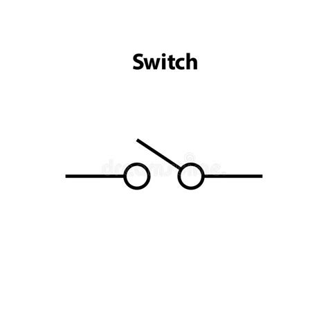 Symbol of switch.  These devices are used to allow, interrupt or divert t...