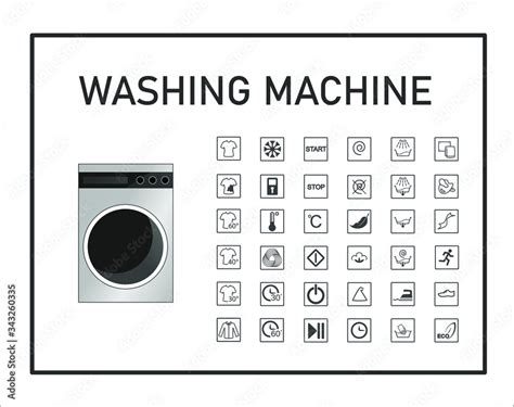 Symbol samsung washing machine icons. Change the cycle settings ( Temp ., Rinse , Spin, and Soil) as necessary. Select your desired features (Delay Start, Pre Soak, etc.) as necessary, and then touch and hold Start/Pause ( Hold to Start ). To cancel the cycle, touch Start/Pause ( Hold to Start ) again. Depending on the type of washing machine you have, the tub will drain if you ... 