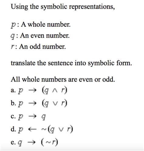 Symbolic Form Math Example