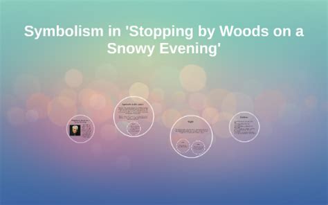 Symbolism In Stopping By Woods On A Snowy Evening Bartleby