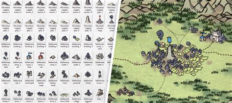 Symbols for wonderdraft.  A collection of assets for wonderdraft (cartogr...