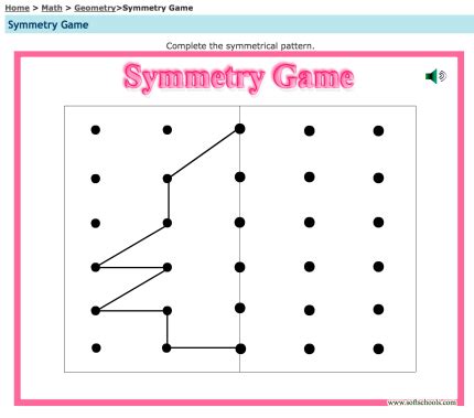 Symmetry Game - Softschools.com