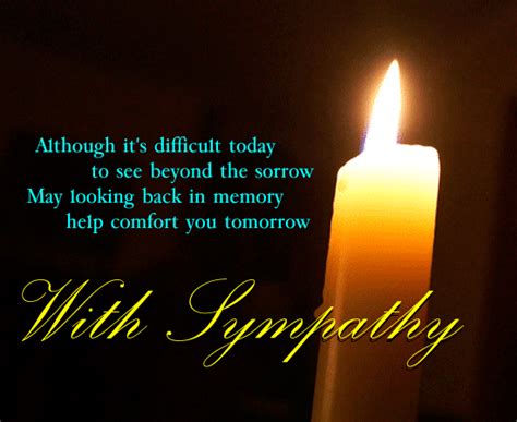 You can choose the free sympathy ecard or upload your custom design. Add amazing gifs, funny messages, music, and choose different kinds of font colors and sizes to make your card stand out. Sympathy Card Can Be Scheduled. Online sympathy group ecards can be pre-scheduled easily during creation.. 