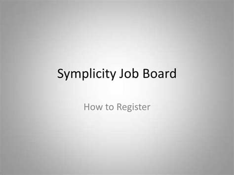 To see current job postings, visit the Symplici