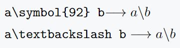 Sympy latex double backslash.  In regular text, use the \textbackslash command. 8590...