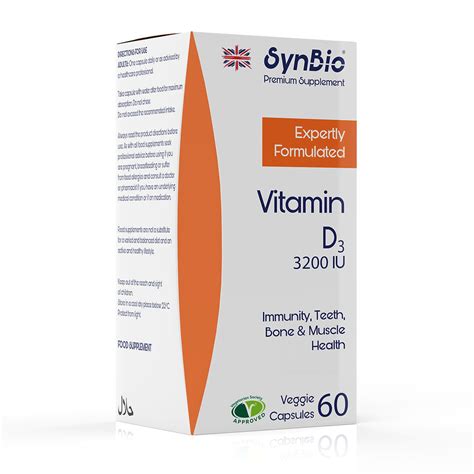 SynBio Premium - Vitamin D3 3200 IU SynBio - Supplements