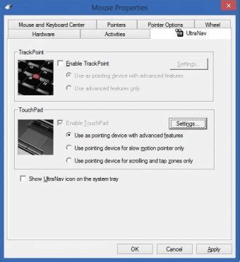 Synaptics thinkpad ultranav driver.  The technology for this combined pointing device come...