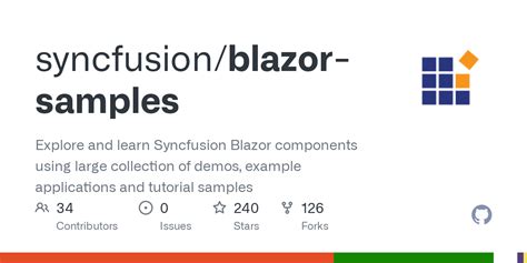 Syncfusion blazor demos