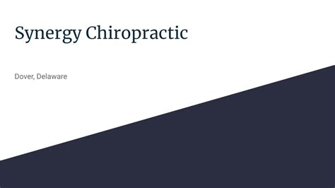 Synergy Chiropractic in the city Dover