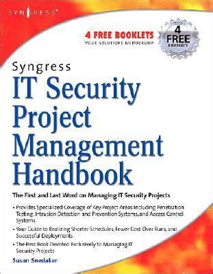 Syngress it security project management handbook by susan snedaker. - 1994 crown victoria grand marquis electrical troubleshooting manual.