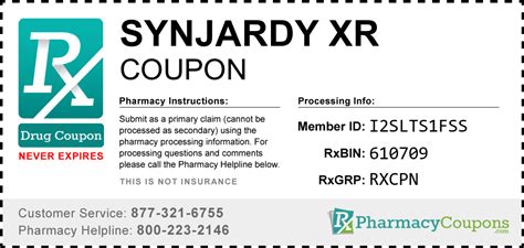 Synjardy manufacturer coupon 2023. Always pay a fair price for your medication! Our FREE synjardy discount coupon helps you save money on the exact same synjardy prescription you're already paying for. Print the coupon in seconds, then take it to your pharmacy the next time you get your synjardy prescription filled. Hand it to them and save between 10% - 75% off this prescription! 