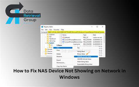 Synology nas not showing in windows explorer.  Step-by-step fixes for SM...
