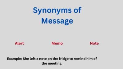 Synonym Of Message