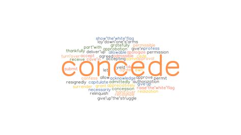 Synonym concede. Things To Know About Synonym concede. 