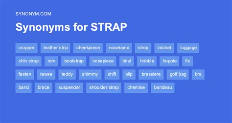 Synonym for strap about. Things To Know About Synonym for strap about. 