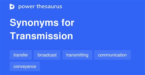 Synonym for transmitted. Synonyms for Transmitting (other words and phrases for Transmitting). Synonyms for Transmitting. 487 other terms for transmitting- words and phrases with similar meaning. Lists. synonyms. antonyms. definitions. sentences. thesaurus. words. phrases. Parts of speech. verbs. 