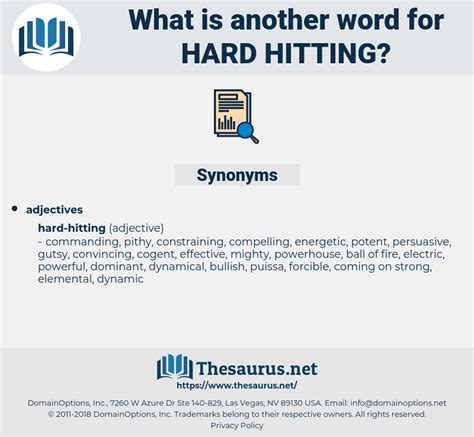 Synonyms for Hard-hitting