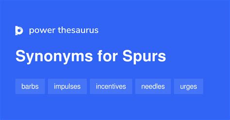 Synonyms for spur; another word for spur - Ensyns