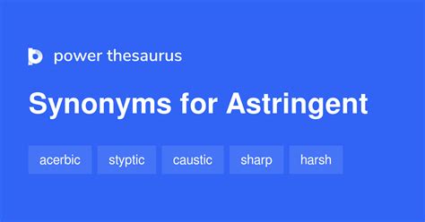 Synonyms of astringent Thesaurus.com