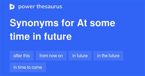 Synonyms of at some future time Thesaurus.com