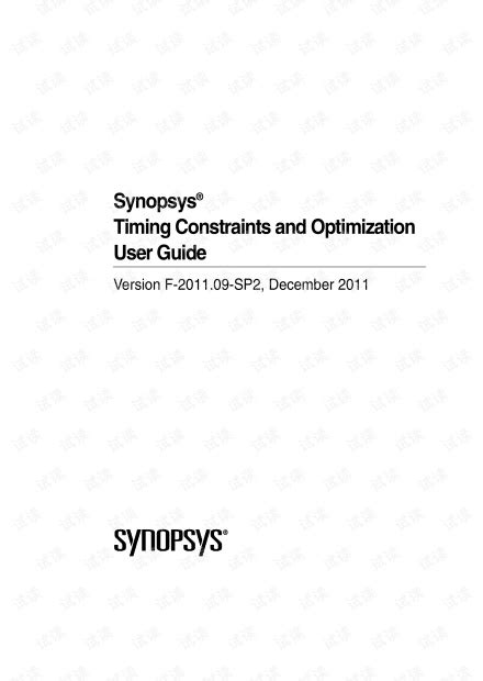 Synopsys timing constraints and optimization user guide. - Ge answering machine manual 29869ge2 b.