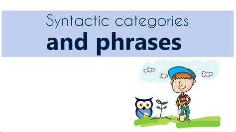 Syntactic category. Noun 1. syntactic category - a category of words having the same grammatical properties grammatical category grammar - the branch of linguistics that deals... Syntactic category - definition of syntactic category by The Free Dictionary 