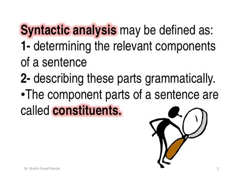 Parts of speech (POS) are specific lexical categories to which words are assigned, based on their syntactic context and role. Usually, words can fall into one of the following major categories. N ... Constituent-based grammars are used to analyze and determine the constituents of a sentence. These grammars can be used to model or represent the ...